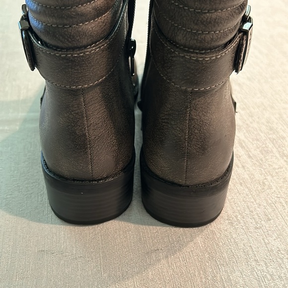 Anne Klein Sport Taupe Aklanette Booties Zip w/ Buckle Size 8 Like new condition - Picture 12 of 14